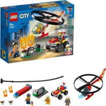 LEGO City 60248 Fire Helicopter Response with ATV Quad Bike