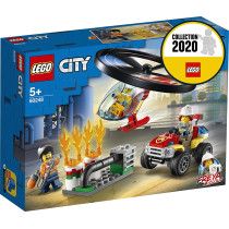 LEGO City 60248 Fire Helicopter Response with ATV Quad Bike