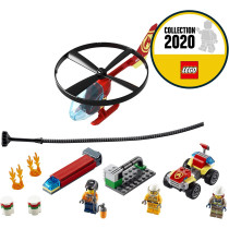 LEGO City 60248 Fire Helicopter Response with ATV Quad Bike
