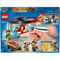LEGO City 60248 Fire Helicopter Response with ATV Quad Bike