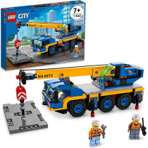 LEGO City 60324 Mobile Crane Building Toy & Playset | Age 7+ | Construction Vehicle