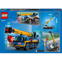 LEGO City 60324 Mobile Crane Building Toy & Playset | Age 7+ | Construction Vehicle