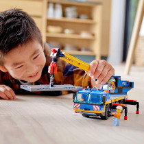LEGO City 60324 Mobile Crane Building Toy & Playset | Age 7+ | Construction Vehicle