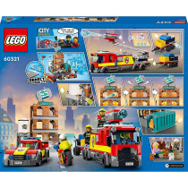 LEGO City Fire Brigade 60321 Building Kit  Multi-Model Playset With 2 LEGO City Tv Characters, For Ages 7+ (766 Pieces)