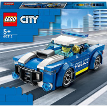 LEGO City Police Car 60312 Building Kit For Kids Aged 5 And Up  Includes A Police Officer Minifigure With A Toy Flashlight And A Police Cap (94 Pieces)