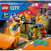 LEGO City Stunt Park 60293 Building Kit  Cool Flywheel-Powered Stunt Bike Toy For Kids (170 Pieces)