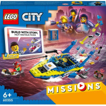 LEGO City Water Police Detective Missions (60355) playset for kids 6+