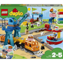 LEGO Duplo Cargo Train 10875 Battery-Operated Building Blocks Set, Best Engineering And Stem Toy For Toddlers (105 Pieces)