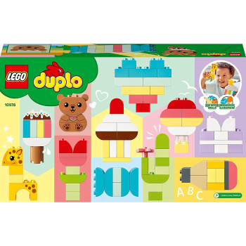 LEGO Duplo Creative Building Time 10978 Colorful Construction Toy For Preschoolers Aged 18 Months And Up (120 Pieces)
