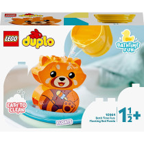 LEGO DUPLO My First Bath Time Fun: Floating Red Panda 10964 Building Toy for Preschool Kids Aged 18 Months and up (5 Pieces)