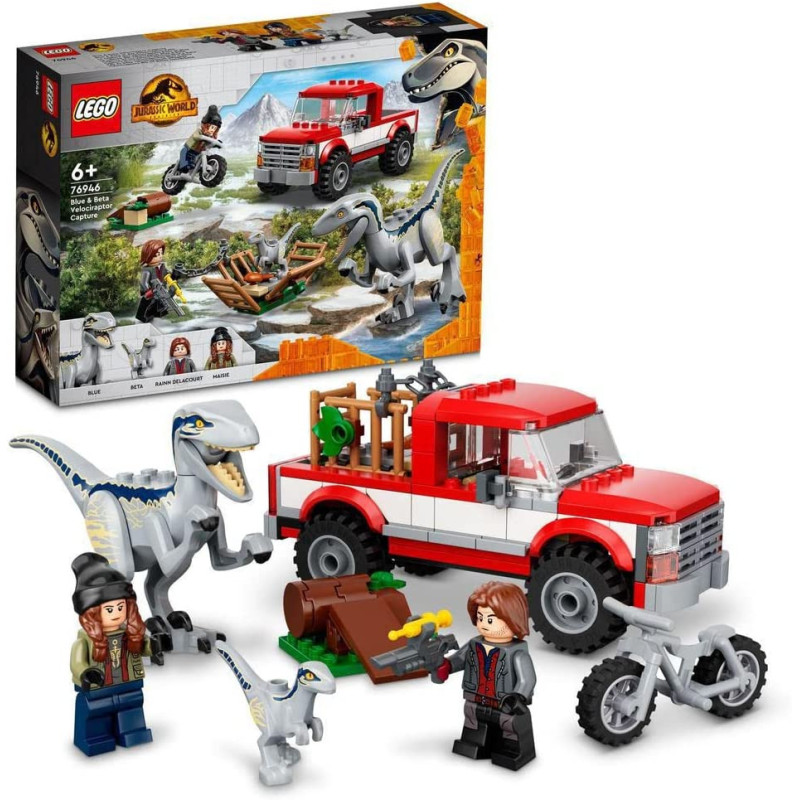 LEGO Jurassic World Blue & Beta Velociraptor Capture 76946