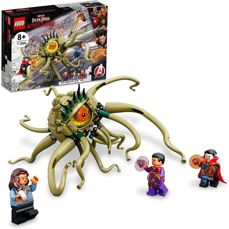 LEGO Marvel Gargantos Showdown 76205 Monster Building Kit With Doctor Strange, Wong And America Chavez For Ages 8+ (264 Pieces)