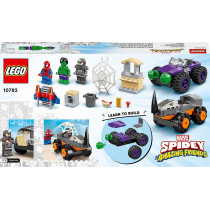 LEGO Marvel Spidey And His Amazing Friends Hulk vs. Rhino Truck Showdown 10782 (110 Pieces)