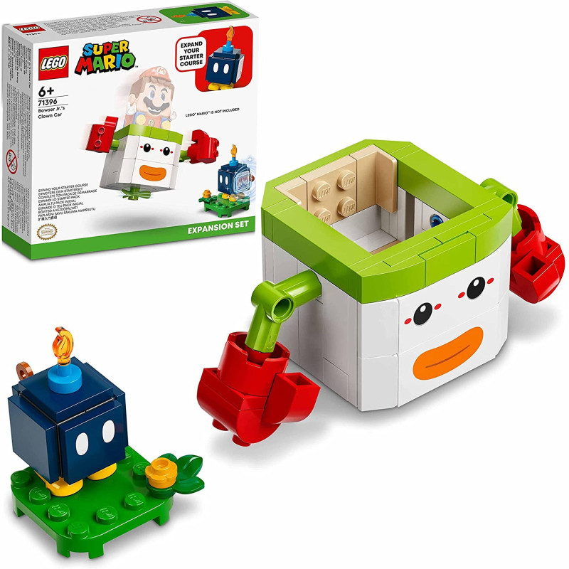 LEGO Super Mario(tm) Bowser Jr.'s Clown Car Expansion Set 71396 Building Kit (84 Pcs)