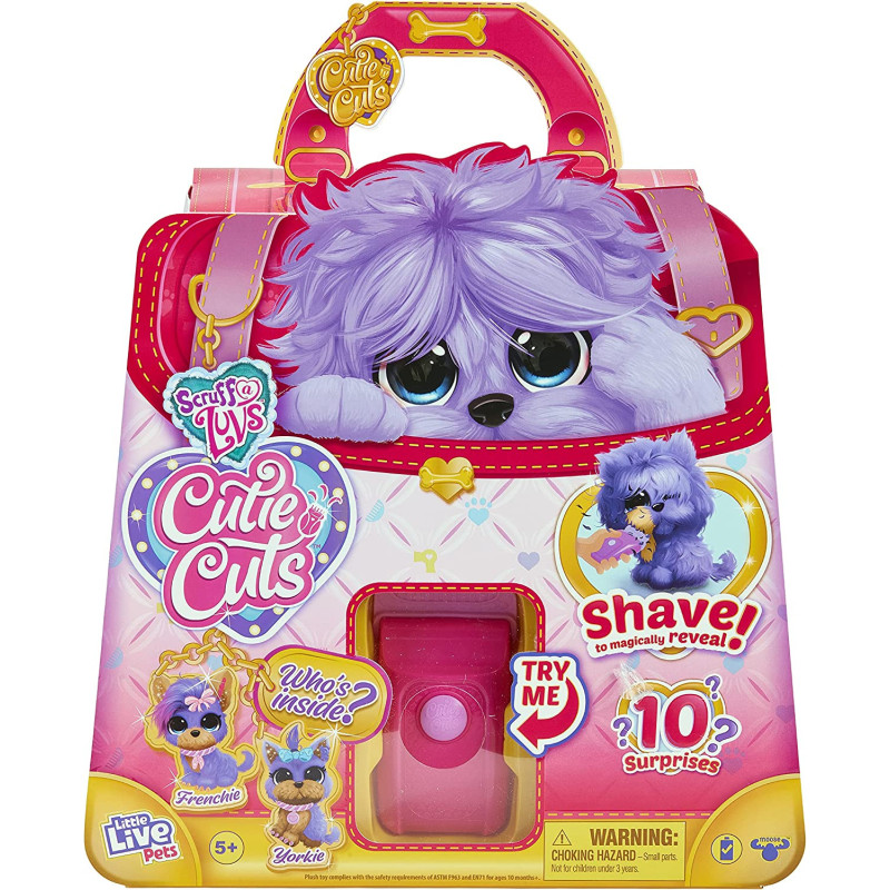 Little Live Pets Scruff-a-Luvs Cutie Cuts Shave, Reveal and Style, Plush Rescue pet 30147
