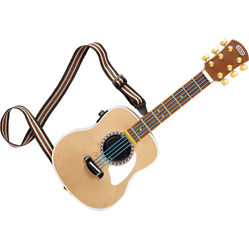 Little Tikes 654794EUC Real Jam Acoustic Toy Guitar With Strap And Case-Four Modes, Volume Control, Bluetooth Connectivity-Encourages Imaginative And Creative Play-For Kids Ages