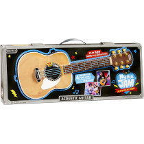 Little Tikes 654794EUC Real Jam Acoustic Toy Guitar With Strap And Case-Four Modes, Volume Control, Bluetooth Connectivity-Encourages Imaginative And Creative Play-For Kids Ages