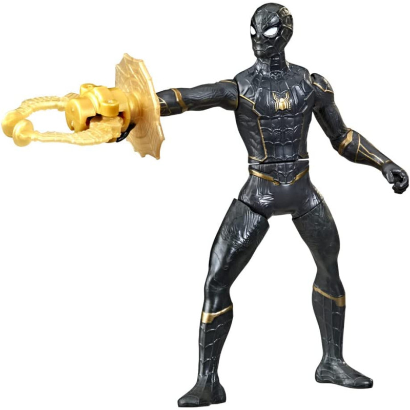 Spider-Man Marvel 6-Inch Deluxe Web Grappler Movie-Inspired Action Figure Toy with Attack Feature, for Kids Ages 4 and Up