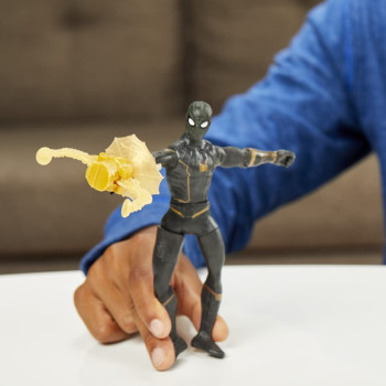 Spider-Man Marvel 6-Inch Deluxe Web Grappler Movie-Inspired Action Figure Toy with Attack Feature, for Kids Ages 4 and Up