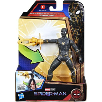 Spider-Man Marvel 6-Inch Deluxe Web Grappler Movie-Inspired Action Figure Toy with Attack Feature, for Kids Ages 4 and Up