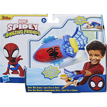 Spider-Man Marvel Spidey and His Amazing Friends Spidey Web Slinger, Role Play Toy, Fabric Web Extends And Retracts, Easy to Use, Ages 3 And Up, Frustration Free Packaging, multicolour, F14645L0