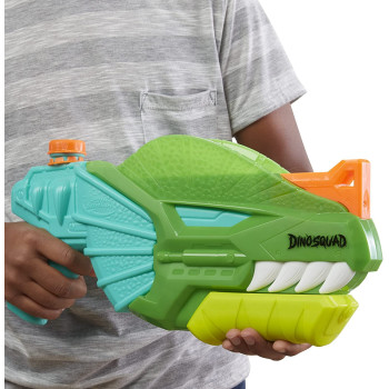 Nerf Supersoaker Nerf Dinosquad Dino-Soak Water Blaster - Pump-Action Soakage For Outdoor Summer Water Games, F0496