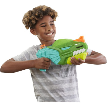 Nerf Supersoaker Nerf Dinosquad Dino-Soak Water Blaster - Pump-Action Soakage For Outdoor Summer Water Games, F0496
