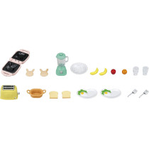 Sylvanian Families Breakfast Playset for Kids, Multicolor