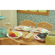 Sylvanian Families Breakfast Playset for Kids, Multicolor