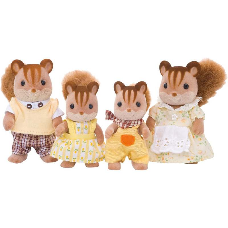 Sylvanian Families Walnut Squirrel Family, Multi Colour