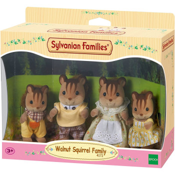 Sylvanian Families Walnut Squirrel Family, Multi Colour