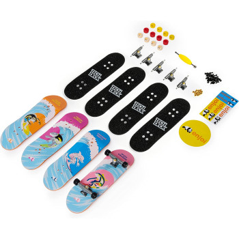 Tech Deck -- 96mm Fingerboards -- 4-Pack (Styles Vary), Kids Christmas Toy Gifts for Boys and Girls Ages 6 and up