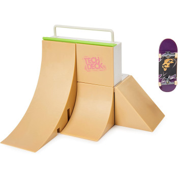 Tech Deck, Competition Wall X-Connect Park Creator, Customisable and Buildable Ramp Set with Exclusive Fingerboard, Kids Toy for Boys and Girls Ages 6 and up