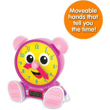 The Learning Journey Telly Jr. Teaching Time Clock (Pink)