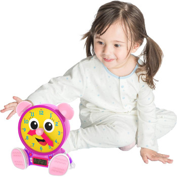 The Learning Journey Telly Jr. Teaching Time Clock (Pink)