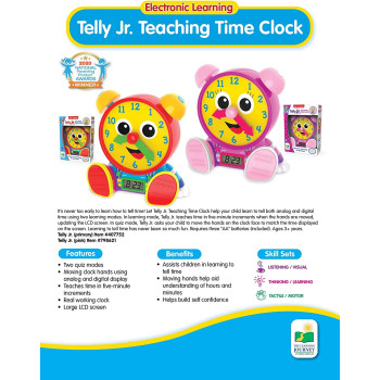 The Learning Journey Telly Jr. Teaching Time Clock (Primary)