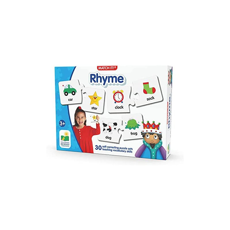 The Learning Journey: Match It! - Rhyme - Rhyming Puzzle Game For Kids Ages 3-5, Learn To Read With Preschool Learning Materials And Learning Games - Educational Award Winning Toys