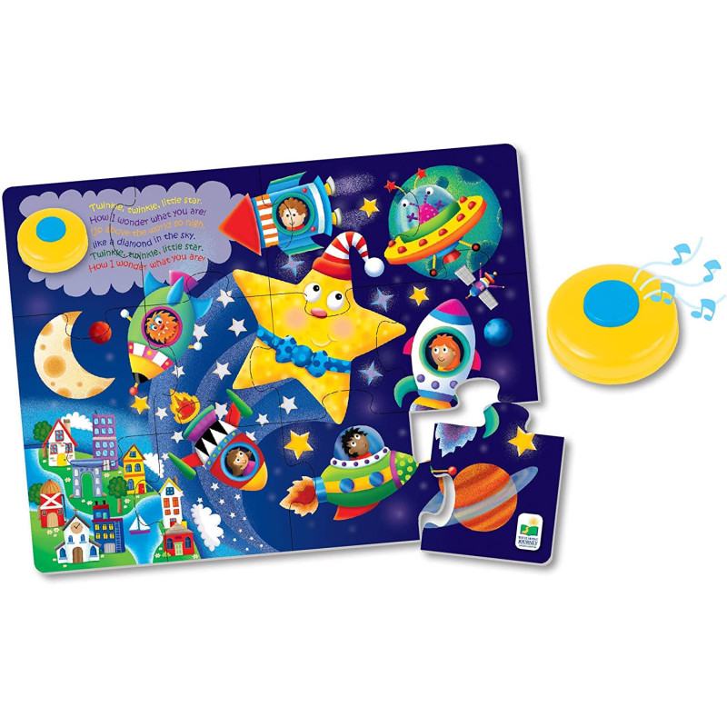 The Learning Journey: My First Sing Along Puzzle - Twinkle Twinkle Little Star - 12 Piece Floor Puzzle With Electric Melody Button