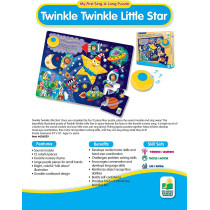 The Learning Journey: My First Sing Along Puzzle - Twinkle Twinkle Little Star - 12 Piece Floor Puzzle With Electric Melody Button