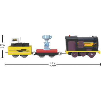 Thomas & Friends Deliver The Win Diesel Motorized Battery-Powered Toy Train Engine for Preschool Kids Ages 3 Years and Older