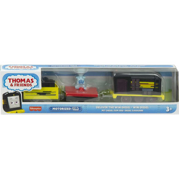 Thomas & Friends Deliver The Win Diesel Motorized Battery-Powered Toy Train Engine for Preschool Kids Ages 3 Years and Older