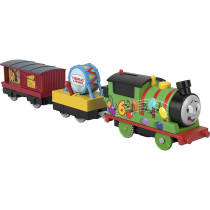 Thomas & Friends Party Train Percy Motorized Battery-Powered Toy Train Engine for Preschool Kids Ages 3 Years and Older