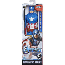 Titan Hero Series Captain America Action Figure, 30 cm Toy, Inspired by Marvel Universe, For Kids Aged From 4 Years
