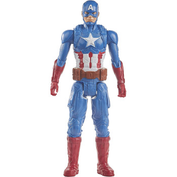 Titan Hero Series Captain America Action Figure, 30 cm Toy, Inspired by Marvel Universe, For Kids Aged From 4 Years
