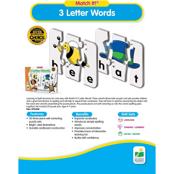 The Learning Journey Match It 3 Letter Words - 116456