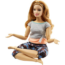 Barbie Made to Move Doll 4 (strawberry blonde curvy) FTG80_FTG84