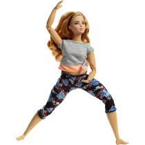 Barbie Made to Move Doll 4 (strawberry blonde curvy) FTG80_FTG84