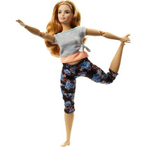 Barbie Made to Move Doll 4 (strawberry blonde curvy) FTG80_FTG84