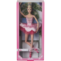 Barbie Signature Ballet Wishes Doll, approx. 12 in Wearing Tutu, Pointe Shoes and Tiara, for 6 Year Olds and Up GHT41, Multicolour
