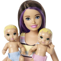 Barbie Skipper Babysitters Inc. Nap 'n' Nurture Nursery Playset with Dolls, Furniture and 10+ Pieces GFL38